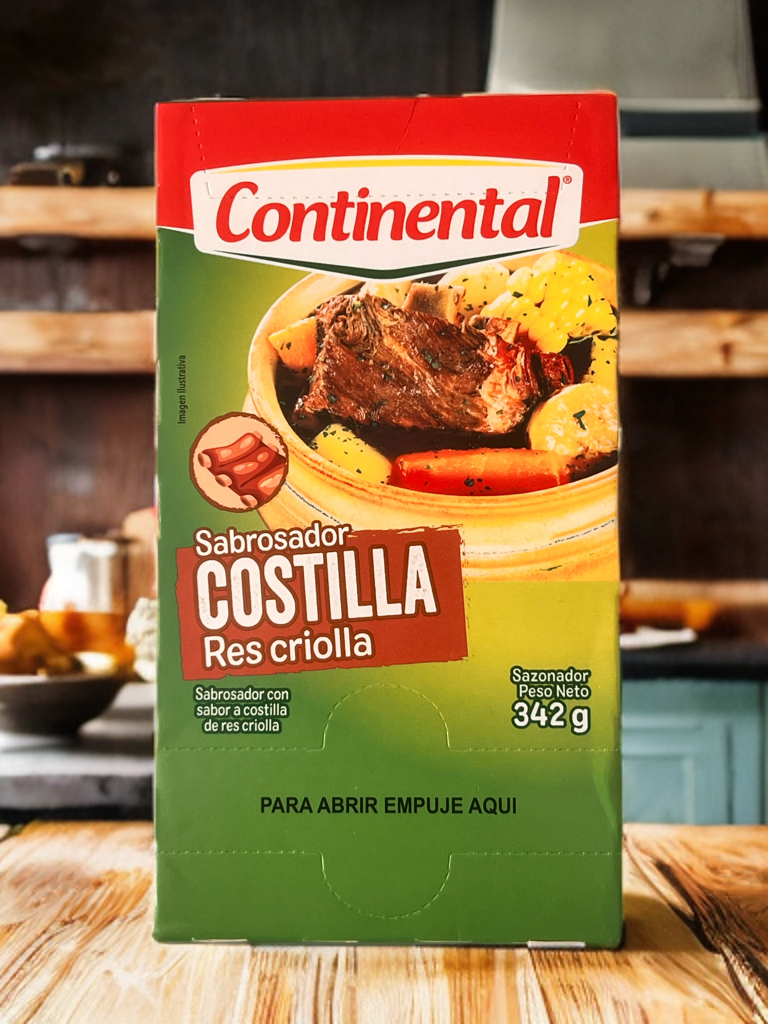 Consomé continental costilla de Res 36 sobres