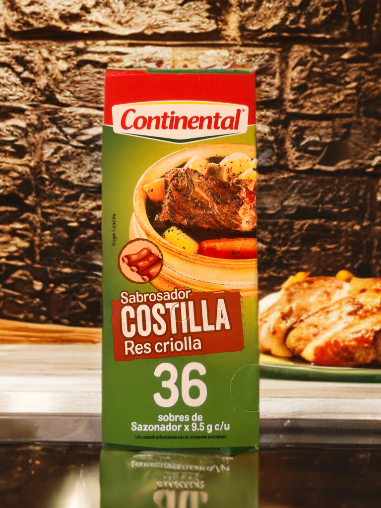 Consomé continental costilla de Res 36 sobres