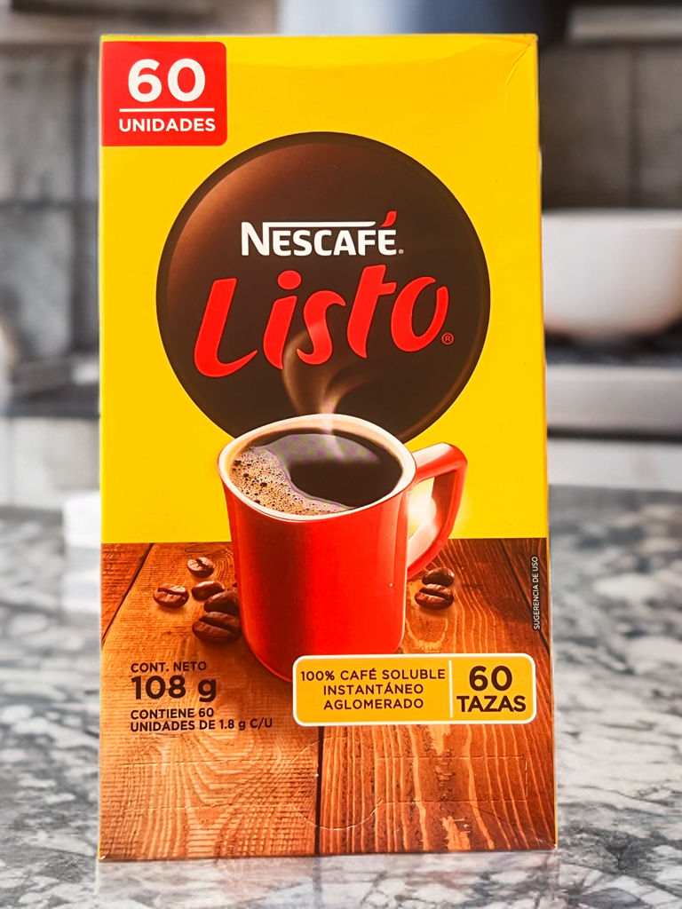 Nescafé Listo, Café instantáneo 60 sobres.