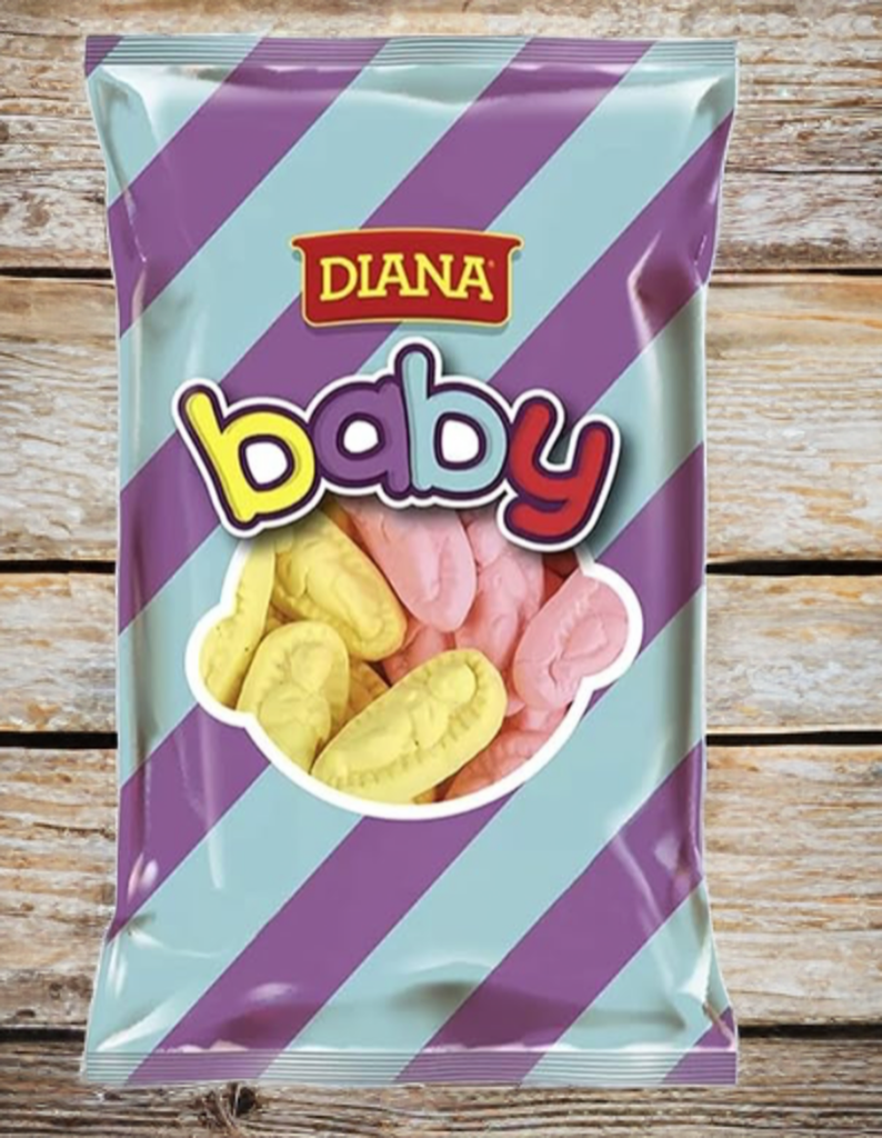 Baby Diana Marshmallow sabor a vainilla. 2 bolsas