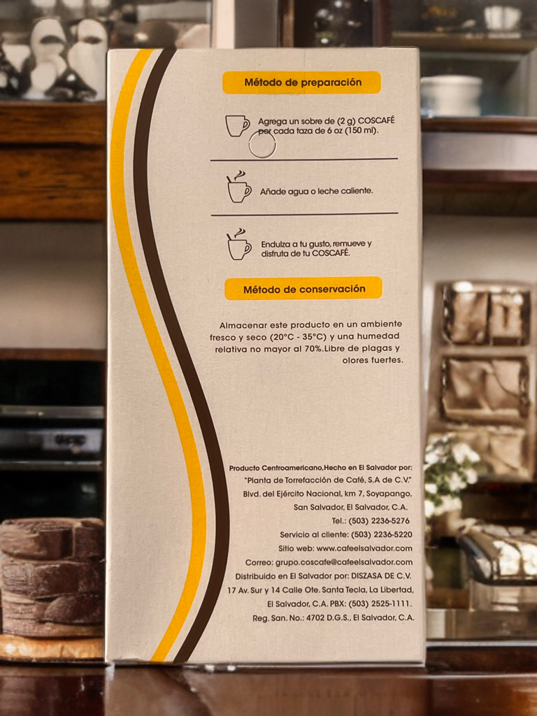 Café Coscafe 40 sobres.  Café Instantáneo