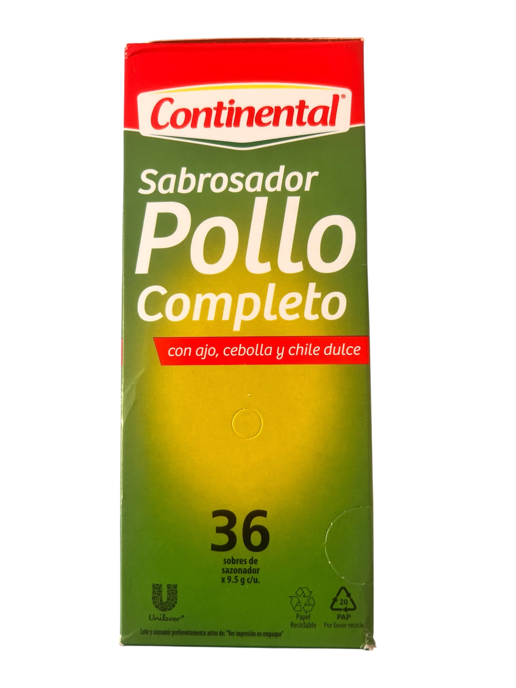 Sabrosador de Pollo Completo  Continental 36 sobres